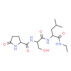 ChemSpider 2D Image | 5-Oxoprolylseryl-N-ethylleucinamide | C16H28N4O5