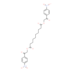 ChemSpider 2D Image | Bis[2-(4-nitrophenyl)-2-oxoethyl] sebacate | C26H28N2O10