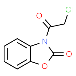 ChemSpider 2D Image | 3-(Chloroacetyl)-1,3-benzoxazol-2(3H)-one | C9H6ClNO3