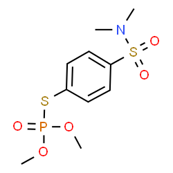 ChemSpider 2D Image | S-[4-(Dimethylsulfamoyl)phenyl] O,O-dimethyl phosphorothioate | C10H16NO5PS2