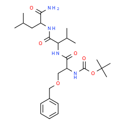 ChemSpider 2D Image | O-Benzyl-N-{[(2-methyl-2-propanyl)oxy]carbonyl}serylvalylleucinamide | C26H42N4O6