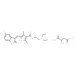 ChemSpider 2D Image | Sunitinib malate | C26H33FN4O7