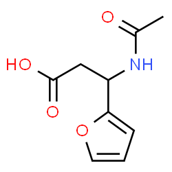 ChemSpider 2D Image | N-acetyl-3-(2-furyl)-beta-alanine | C9H11NO4