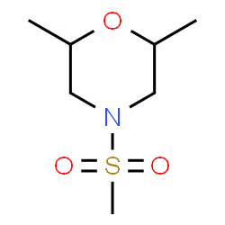 ChemSpider 2D Image | 2,6-Dimethyl-4-(methylsulfonyl)morpholine | C7H15NO3S