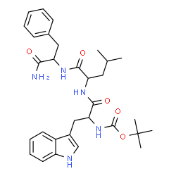 ChemSpider 2D Image | N-{[(2-Methyl-2-propanyl)oxy]carbonyl}tryptophylleucylphenylalaninamide | C31H41N5O5