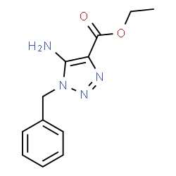 ChemSpider 2D Image | Ethyl 5-amino-1-benzyl-1H-1,2,3-triazole-4-carboxylate | C12H14N4O2