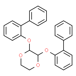 ChemSpider 2D Image | 2,3-Bis(2-biphenylyloxy)-1,4-dioxane | C28H24O4