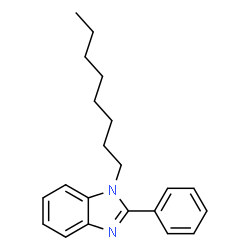 ChemSpider 2D Image | 1-Octyl-2-phenyl-1H-benzimidazole | C21H26N2