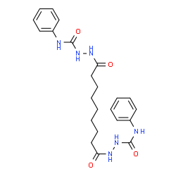 ChemSpider 2D Image | 2,2'-(1,9-Dioxo-1,9-nonanediyl)bis(N-phenylhydrazinecarboxamide) | C23H30N6O4