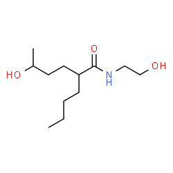 ChemSpider 2D Image | 2-Butyl-5-hydroxy-N-(2-hydroxyethyl)hexanamide | C12H25NO3
