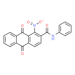 ChemSpider 2D Image | 1-Nitro-9,10-dioxo-N-phenyl-9,10-dihydro-2-anthracenecarboxamide | C21H12N2O5