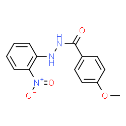 ChemSpider 2D Image | 4-Methoxy-N'-(2-nitrophenyl)benzohydrazide | C14H13N3O4