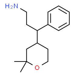 ChemSpider 2D Image | 3-(2,2-Dimethyltetrahydro-2H-pyran-4-yl)-3-phenyl-1-propanamine | C16H25NO