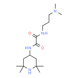 ChemSpider 2D Image | N-[3-(Dimethylamino)propyl]-N'-(2,2,6,6-tetramethyl-4-piperidinyl)ethanediamide | C16H32N4O2