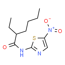 ChemSpider 2D Image | 2-Ethyl-N-(5-nitro-1,3-thiazol-2-yl)hexanamide | C11H17N3O3S