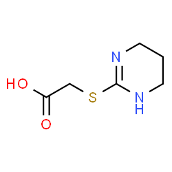 ChemSpider 2D Image | (1,4,5,6-Tetrahydro-2-pyrimidinylsulfanyl)acetic acid | C6H10N2O2S