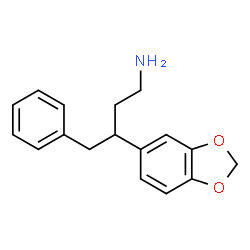 ChemSpider 2D Image | 3-(1,3-Benzodioxol-5-yl)-4-phenyl-1-butanamine | C17H19NO2