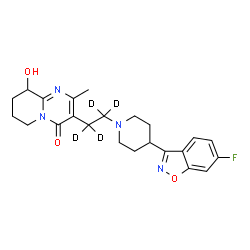 ChemSpider 2D Image | Paliperidone | C23H23D4FN4O3