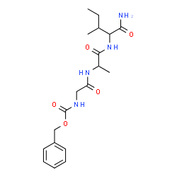 ChemSpider 2D Image | N-[(Benzyloxy)carbonyl]glycylalanylisoleucinamide | C19H28N4O5