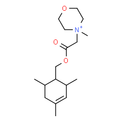 ChemSpider 2D Image | 4-Methyl-4-{2-oxo-2-[(2,4,6-trimethyl-3-cyclohexen-1-yl)methoxy]ethyl}morpholin-4-ium | C17H30NO3