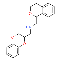 ChemSpider 2D Image | 1-(2,3-Dihydro-1,4-benzodioxin-2-yl)-N-(3,4-dihydro-1H-isochromen-1-ylmethyl)methanamine | C19H21NO3