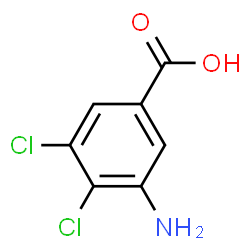 ChemSpider 2D Image | 3-Amino-4,5-dichlorobenzoic acid | C7H5Cl2NO2