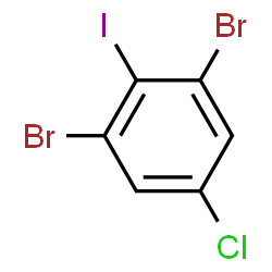 ChemSpider 2D Image | 1,3-Dibromo-5-chloro-2-iodobenzene | C6H2Br2ClI