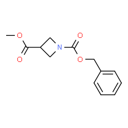 ChemSpider 2D Image | 1-Benzyl 3-methyl 1,3-azetidinedicarboxylate | C13H15NO4