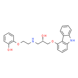 ChemSpider 2D Image | (S)-(-)-O-DesmethylCarvedilol | C23H24N2O4