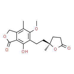 ChemSpider 2D Image | (S)-mycophenolic acid lactone | C17H20O6