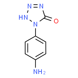 ChemSpider 2D Image | 1-(4-Aminophenyl)-1,2-dihydro-5H-tetrazol-5-one | C7H7N5O