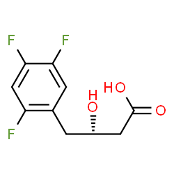 ChemSpider 2D Image | (3S)-3-Hydroxy-4-(2,4,5-trifluorophenyl)butanoic acid | C10H9F3O3