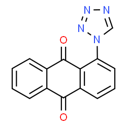 ChemSpider 2D Image | 1-Tetrazol-1-yl-anthraquinone | C15H8N4O2