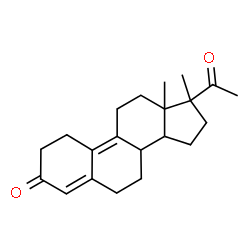ChemSpider 2D Image | 17-Methyl-19-norpregna-4,9-diene-3,20-dione | C21H28O2