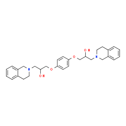 ChemSpider 2D Image | 3,3'-[1,4-Phenylenebis(oxy)]bis[1-(3,4-dihydro-2(1H)-isoquinolinyl)-2-propanol] | C30H36N2O4