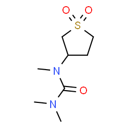 ChemSpider 2D Image | 1-(1,1-Dioxidotetrahydro-3-thiophenyl)-1,3,3-trimethylurea | C8H16N2O3S