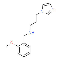 ChemSpider 2D Image | 3-(1H-Imidazol-1-yl)-N-(2-methoxybenzyl)-1-propanamine | C14H19N3O