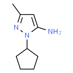 ChemSpider 2D Image | 2-cyclopentyl-5-methylpyrazol-3-amine | C9H15N3