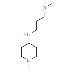 ChemSpider 2D Image | N-(3-Methoxypropyl)-1-methyl-4-piperidinamine | C10H22N2O