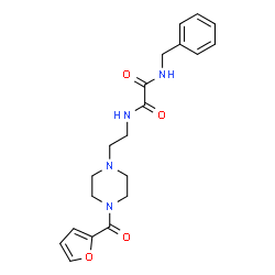 ChemSpider 2D Image | N-Benzyl-N'-{2-[4-(2-furoyl)-1-piperazinyl]ethyl}ethanediamide | C20H24N4O4