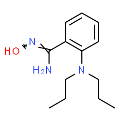ChemSpider 2D Image | 2-(Dipropylamino)-N-hydroxybenzenecarboximidamide | C13H21N3O