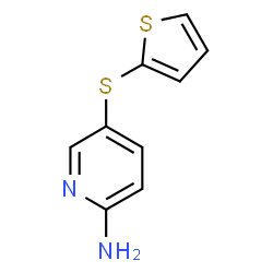 ChemSpider 2D Image | 5-(2-thienylsulfanyl)pyridin-2-amine | C9H8N2S2