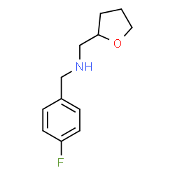 ChemSpider 2D Image | [(4-fluorophenyl)methyl](oxolan-2-ylmethyl)amine | C12H16FNO