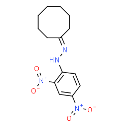 ChemSpider 2D Image | 1-Cyclooctylidene-2-(2,4-dinitrophenyl)hydrazine | C14H18N4O4