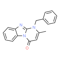 ChemSpider 2D Image | 1-Benzyl-2-methylpyrimido[1,2-a]benzimidazol-4(1H)-one | C18H15N3O