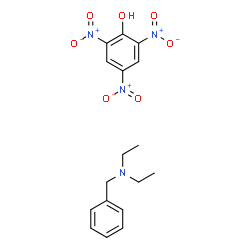 ChemSpider 2D Image | 2,4,6-Trinitrophenol - N-benzyl-N-ethylethanamine (1:1) | C17H20N4O7