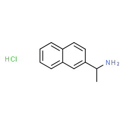 ChemSpider 2D Image | 1-(Naphthalen-2-yl)ethanamine hydrochloride | C12H14ClN