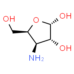 ChemSpider 2D Image | 3-Amino-3-deoxy-alpha-D-xylofuranose | C5H11NO4