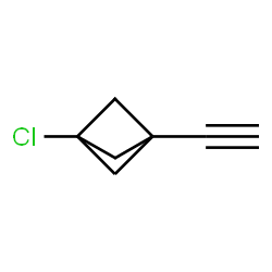 ChemSpider 2D Image | 1-Chloro-3-ethynylbicyclo[1.1.1]pentane | C7H7Cl