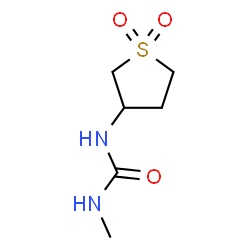 ChemSpider 2D Image | 1-(1,1-Dioxidotetrahydro-3-thiophenyl)-3-methylurea | C6H12N2O3S